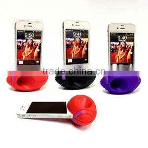 Rugby Shaped Silicone Portable Phone Speaker for Mobile Phone thumbnail-1