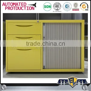 Moder Office Mobile Furniture Metal Steel Tambour Caddies Filing Cabinet thumbnail-6
