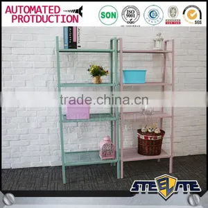 New Style Metal Display Rack Bookcase With Ladder thumbnail-5