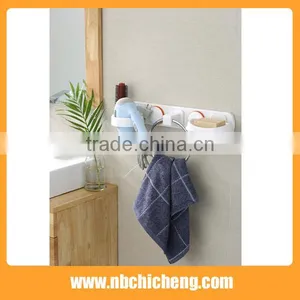 2016 Hot Selling Bath Accessories Shelf Plastic Bath Holder With Suction Cup thumbnail-1