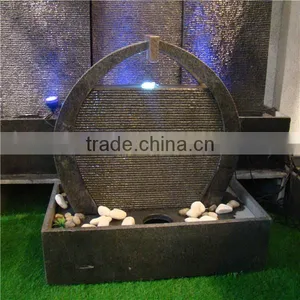 Stone Fountain Outdoor Waterfall With Led Light Wholesale Garden Supplies thumbnail-1