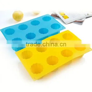 8 Round Silicone Cake Baking Mold Biscuit Chocolate DIY Mold thumbnail-1