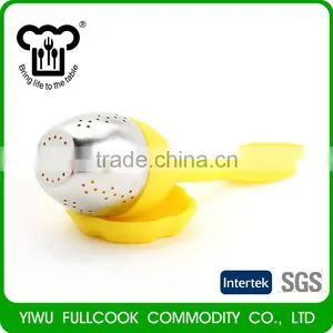 Factory Sale Leaf Grip Silicone Tea Strainer Tea Infuser With Tray thumbnail-2