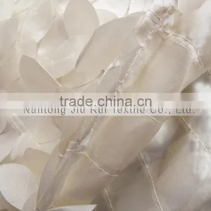 2016 New Design 3D Ruffled Wafer & Leaf Shape Taffeta Back Stretchy Lycra Chair Cover 100PCS For Sale thumbnail-4