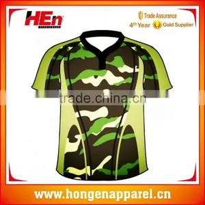 Hongen Apparel OEM Sublimation Top Quality Rugby Polo t Shirts /Rugby Jersey /Rugby Clothing thumbnail-1