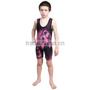 Do Your Own Design Wholesale Cheap Custom Wrestling Singlets thumbnail-3