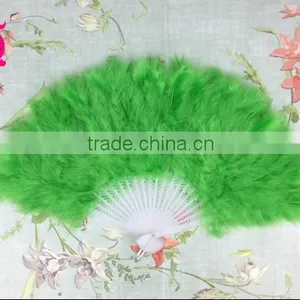 Wholesale Good Quality Multicolor Turkey Feather Fan thumbnail-5