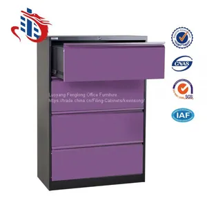 High Quality Office Furniture 4 Drawer Metal File Cabinets thumbnail-3