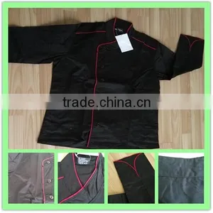 Plastic Buttons High Quality Twill Cotton Good Design Chef Coat thumbnail-1