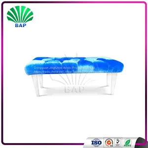 New Fashion Leather Sofa Bed Modern Lucite Sofa I-Shaped Sofa Bench thumbnail-1