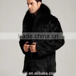 2015 Winter Fashion Mens Faux Fur Coat Thick Warm Jackets Full Length Parka Fox Fur Coats Plus Size Man's Overcoat thumbnail-5