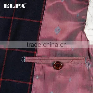ELPA NXB0073 Designer 3 Piece Fancy Tailor Made Navy Check Party Suits for Boys thumbnail-4