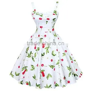 Walson Cherry Rockabilly Hepburn Pinup Business Swing Dress thumbnail-1
