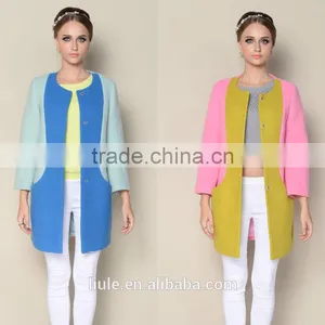 Popular o Neck Fashionable Multicolored Womens Clothing Fall 2015 Winter Fur Coat thumbnail-1