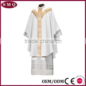 2017 Factory Supply Jacquard Wholesale Customize Green Chasuble thumbnail-3