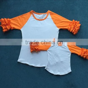 Hot Sale Shirt Clothes Mommy and me Clothing Raglan Shirt for Mom and Baby YW-00365 thumbnail-1