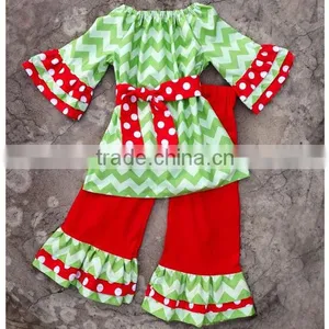 Yiwu Factory Prices Are Wholesale Manufactures Children Clothes Girl Fashion Personalized Christmas Outfit thumbnail-1