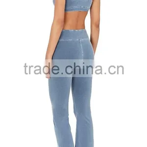 2017 High Quality Custom Ladies Sportswear Stretch Cotton Sweatpants Fitness Joggers Slim Fit Leggings Wholesale thumbnail-4
