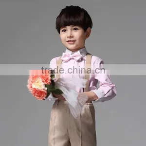 Stylish Boys Overrall Set 2Pcs Ring Bearer Clothes Set For Wedding Boys Formal Suit B-NB-CS905-22 thumbnail-1