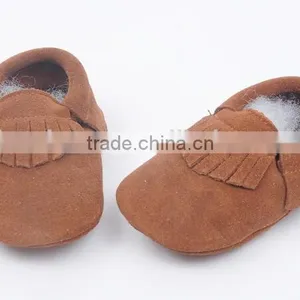 High Quality Suede Leather Moccains for Baby, Prewalk Leather Moccains thumbnail-3