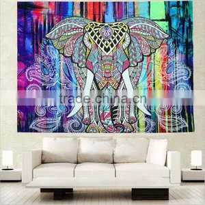 Hot Indian Bohemian Tapestry Elephant Peacock Boho Wall Hanging Carpet Bedspread Beach Picnic Blanket Pad 130x150cm/153x203cm thumbnail-4