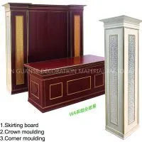 PS Foam Hot Selling Home Wall Hotel Decorative Crown Moulding WPC Wall Cladding WAll Panel thumbnail-1