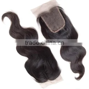 China 100% Human Hair Virgin Brazilian Hair 3 Way Part Closure thumbnail-2