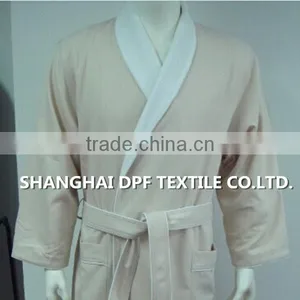 100% Cotton Double Layer Bathrobe thumbnail-1