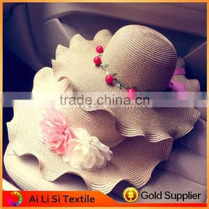 Wholesale Cheap Latest Fashion Lady Women Paper Straw Hat thumbnail-3