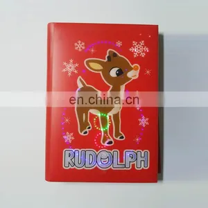 Fashion Journal Cute Diary Spiral Printing Led Light Customized Logo Notebook for Kid thumbnail-5