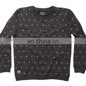 Comfortable Printed Black Men Sweatshirt thumbnail-1