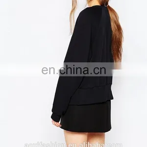 Latest Fashion Blouse Design Long Sleeve Beaded Latest Fashion Ladies Blouse thumbnail-3