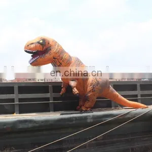 HI High Quality Water Proof Woven Dacron Walking T-rex Inflatable Dragon Costume thumbnail-1