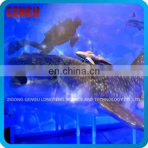 Indoor Playground High Simulation Colarful Shark Model thumbnail-1