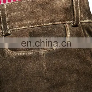 Genuine Suede German Traditional Full Length Leather Pant (German Garments) thumbnail-3