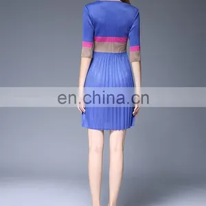 Short Sleeve Mix Color Summer One Piece Girls Dress For Girls thumbnail-2