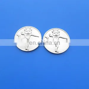 Buster Logo Embossed Silver Plate Coin Replica thumbnail-1