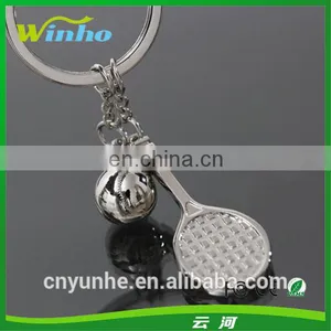 3D Sports Tennis Racket Keyring thumbnail-1