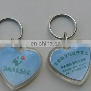 Heart Shape Acrylic Keychain Custom Shape Acrylic Keyring thumbnail-1