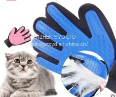 Silicone Pet Gloves Cat Dog go Cleaning Supplies Comb Hair Remover Brush True Touch thumbnail-1