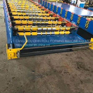 Roofing Tile Trapezoidal Wall Panel Steel Cold Roll Forming Machine With High Speed thumbnail-5