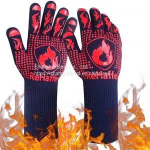 BBQ Grill Gloves Heat Resistant, Food Grade Cut Gloves Kitchen, Silicone Non-Slip Grill GlovesGrilling,Cooking and Baking, Barbecue thumbnail-1