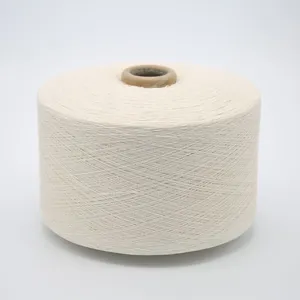 Ne6s/1 White /gray/black Dyed Open End Recycled Cotton Polyester Blended Yarn for Knitting Gloves thumbnail-1
