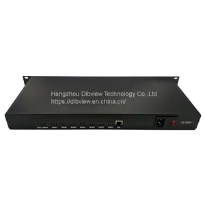 DIBVIEWOLO OTV-HE08 1U Rack HEVC H.265 H.264 HDMI Video Stream Encoder For Live HD IPTV 8 Channels SRT RTMPs Facebook Youtube thumbnail-3