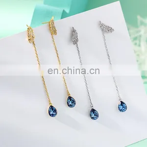 Jewelry Huggies Acrylic Earrings Court Simple Eardrop Chain Tassel Earring for Women thumbnail-2