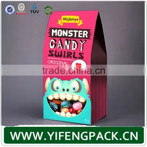 OEM Eco-Friendly Custom Printing 350gsm Candy Boxes Wholesale in Guangzhou Factory thumbnail-1