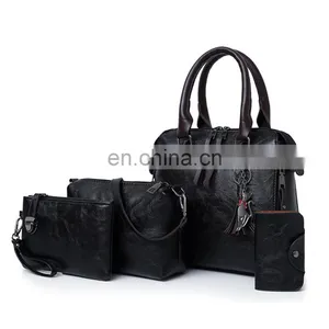 Hot Selling Luxury Women, Bag Handbags Pu Leather Handbag Lady 4 Pieces One Set Shoulder Bags Designer Tote Bag/ thumbnail-3