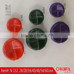 Nylon Button for Coats With Imitation Leather Color thumbnail-1