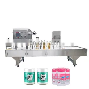 OrangeMech Hot Selling Full-automatic Wet Towel Can Filling Sealing Machines Auto Wet-Wipe Canister Filling Sealing Machine thumbnail-1