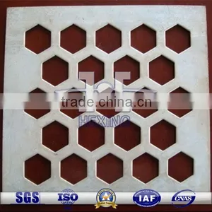 Stainless Steel| Galvanized Hexagonal Hole Perforated Metal Mesh thumbnail-1